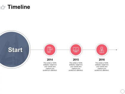 Timeline 2014 to 2016 l389 ppt powerpoint presentation design