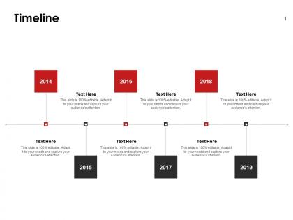 Timeline 2014 to 2019 f823 ppt powerpoint presentation portfolio show