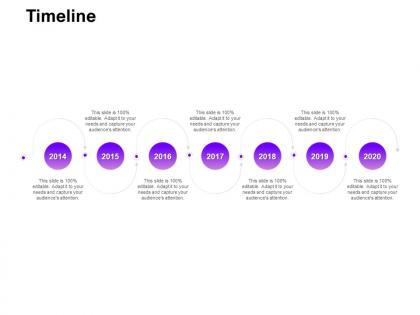 Timeline 2014 to 2020 ppt powerpoint presentation portfolio graphics