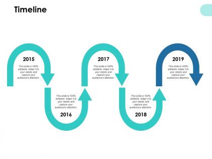 Timeline 2015 to 2019 f689 ppt powerpoint presentation pictures skills