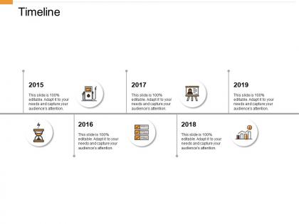 Timeline 2015 to 2019 f733 ppt powerpoint presentation gallery ideas