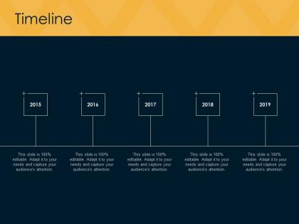 Timeline 2015 to 2019 f846 ppt powerpoint presentation portfolio template
