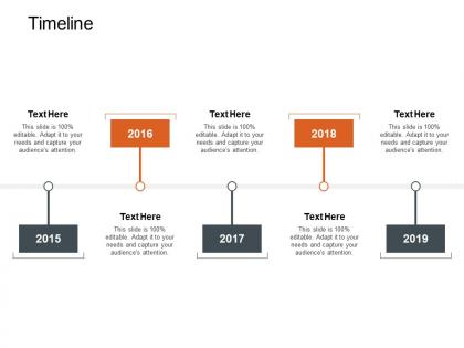 Timeline 2015 to 2019 l197 ppt powerpoint presentation file design ideas