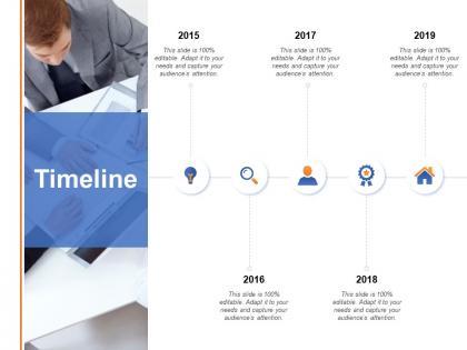 Timeline 2015 to 2019 l874 ppt powerpoint presentation portfolio