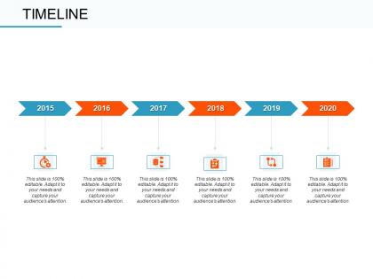 Timeline 2015 to 2020 l2207 ppt powerpoint presentation outline shapes