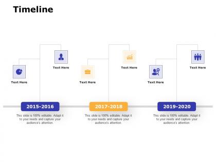 Timeline 2015 to 2020 m91 ppt powerpoint presentation styles