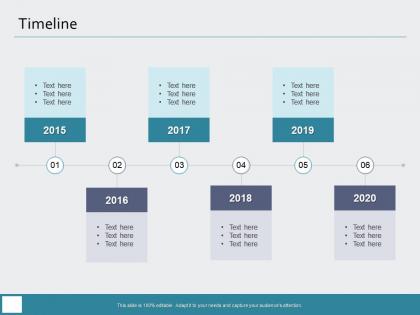 Timeline 2015 to 2020 m979 ppt powerpoint presentation portfolio slide download