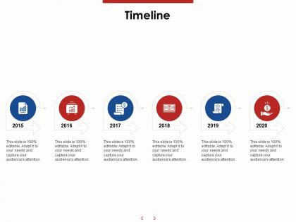 Timeline 2015 to 2020 ppt powerpoint presentation icon templates