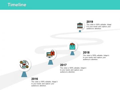 Timeline 2016 to 2019 j152 ppt powerpoint presentation file ideas