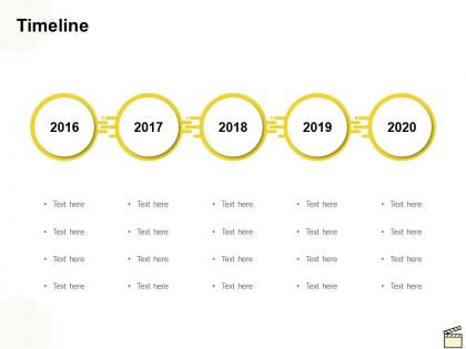 Timeline 2016 to 2020 c1156 ppt powerpoint presentation infographic template