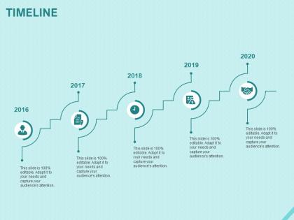 Timeline 2016 to 2020 c1217 ppt powerpoint presentation inspiration tips