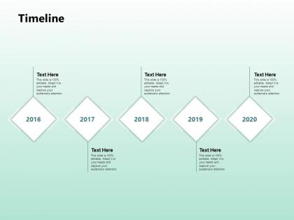 Timeline 2016 to 2020 l1175 ppt powerpoint presentation inspiration