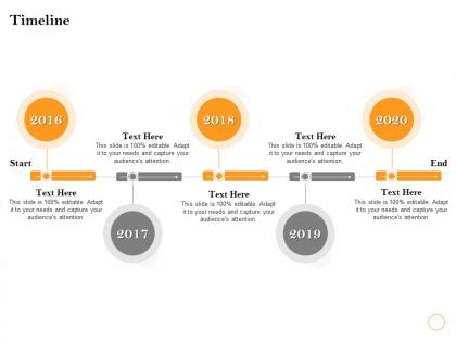 Timeline 2016 to 2020 m2461 ppt powerpoint presentation file slide download