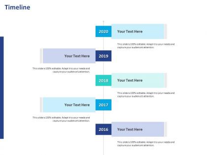 Timeline 2016 to 2020 m35 ppt powerpoint presentation layouts files