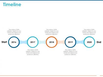 Timeline 2016 to 2020 m67 ppt powerpoint presentation ideas maker