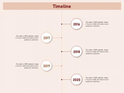 Timeline 2016 to 2020 n313 ppt powerpoint presentation styles