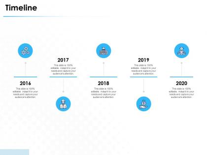 Timeline 2016 to 2020 years f894 ppt powerpoint presentation summary samples