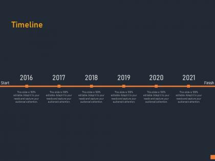 Timeline 2016 to 2021 c1128 ppt powerpoint presentation outline icon