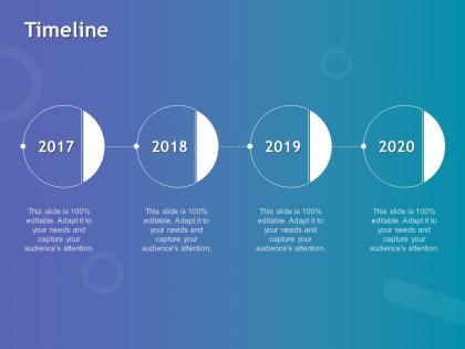 Timeline 2017 to 2020 l1062 ppt powerpoint presentation layouts good