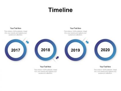 Timeline 2017 to 2020 l1199 ppt powerpoint presentation example file