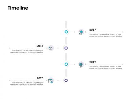 Timeline 2017 to 2020 l1239 ppt powerpoint presentation show layouts