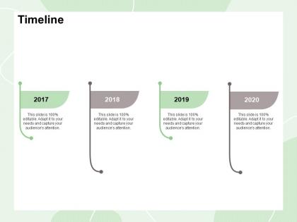 Timeline 2017 to 2020 m428 ppt powerpoint presentation styles inspiration