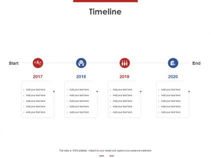 Timeline 2017 to 2020 m48 ppt powerpoint presentation portfolio background image