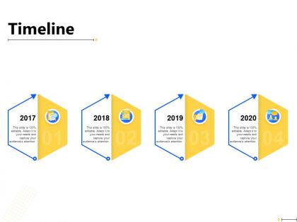 Timeline 2017 to 2020 years f891 ppt powerpoint presentation file design ideas