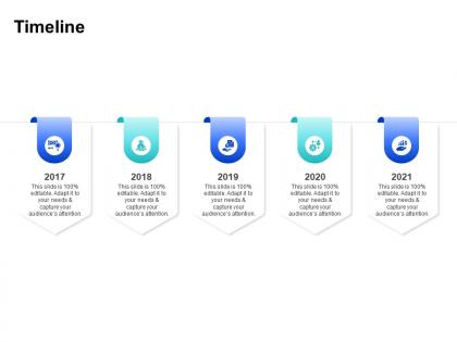 Timeline 2017 to 2021 m1384 ppt powerpoint presentation icon display