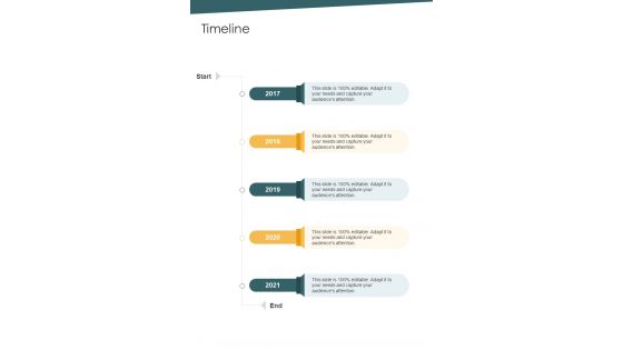 Timeline Branding Design Proposal Template One Pager Sample Example Document