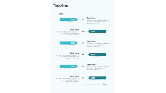 Timeline Business Event Photography Proposal Template One Pager Sample Example Document