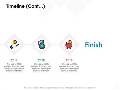 Timeline cont 2017 to 2019 c600 ppt powerpoint presentation slides infographic template