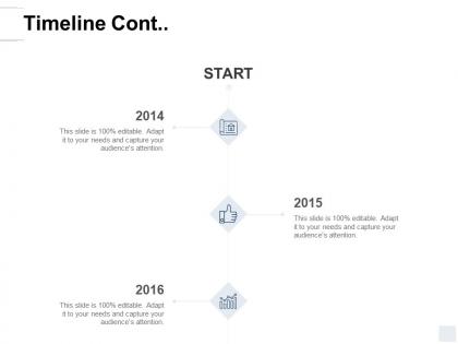Timeline cont a142 ppt powerpoint presentation icon deck