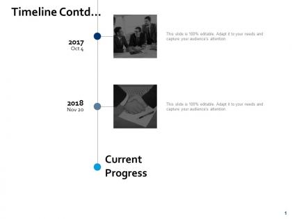 Timeline contd progress ppt powerpoint presentation layouts information