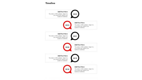 Timeline Corporate Cab Proposal One Pager Sample Example Document