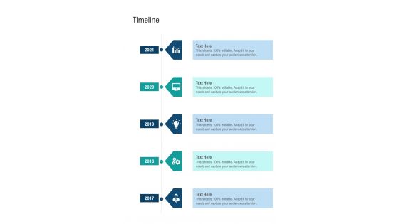 Timeline Creative Service Proposal One Pager Sample Example Document