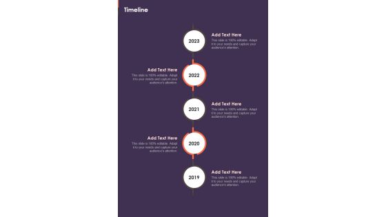Timeline Credit Control Process Proposal One Pager Sample Example Document
