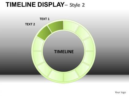 Timeline display 2 powerpoint presentation slides db