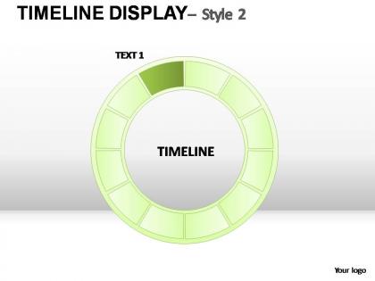 Timeline display style 2 powerpoint presentation slides