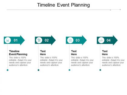 Timeline event planning ppt powerpoint presentation file ideas cpb