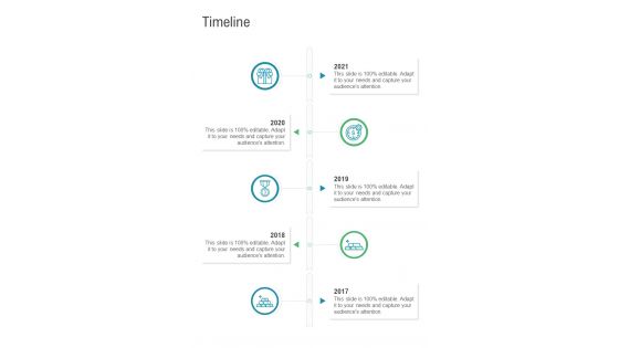 Timeline Fashion Show Sponsorship One Pager Sample Example Document