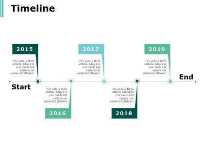 Timeline five year process ppt powerpoint presentation infographics shapes