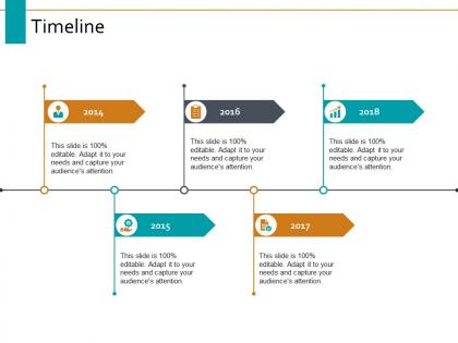 Timeline five year process ppt powerpoint presentation visual aids ideas