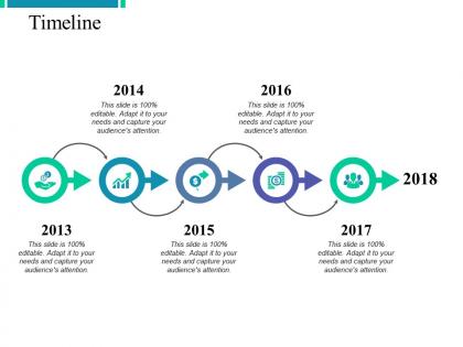 Timeline five years f485 ppt powerpoint presentation outline infographic template