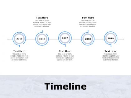 Timeline five years f91 ppt powerpoint presentation outline skills