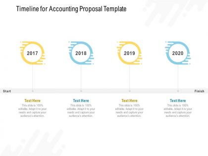 Timeline for accounting proposal template 2017 to 2020 ppt pwerpoint presentatio slides