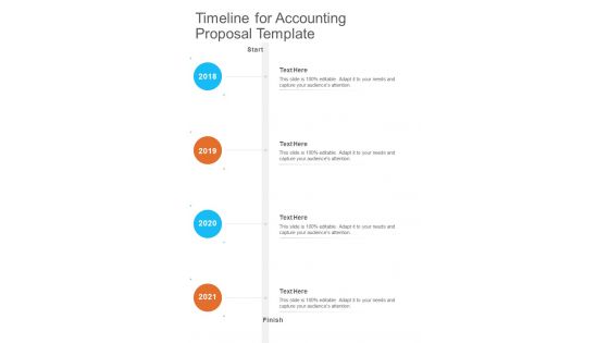 Timeline For Accounting Proposal Template One Pager Sample Example Document
