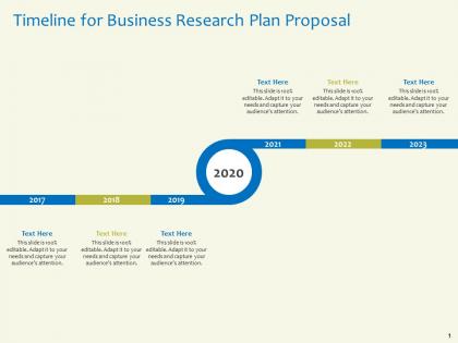 Timeline for business research plan proposal 2017 to 2023 years ppt powerpoint presentation outline