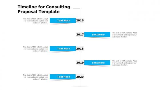 Timeline for consulting proposal template ppt designs