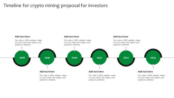 Timeline For Crypto Mining Proposal For Investors Ppt Model Example Introduction